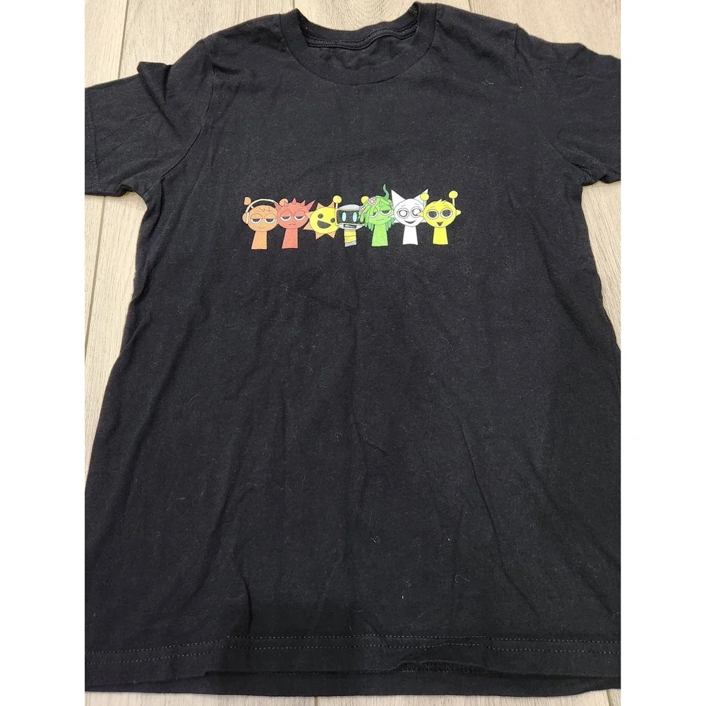 Sprunki Characters Oren Wenda Youth Size M/L Graphic Shirt Bundle Gaming Cartoon